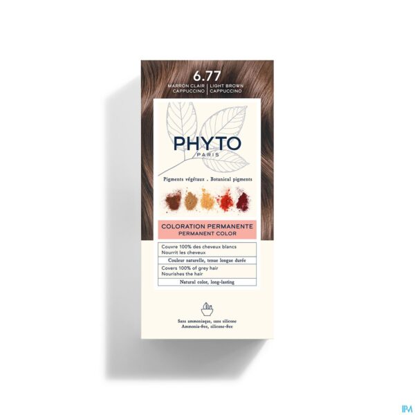 Packshot Phytocolor 6.77 Marron Clair Cappuccino Packshot Phytocolor 6.77 Marron Clair Cappuccino