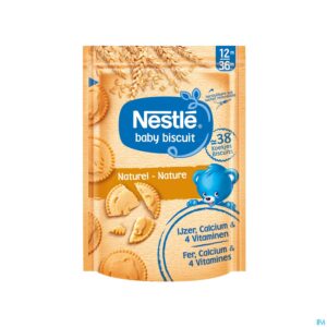 Packshot Nestle Biscuits Natuur Zakje 180g