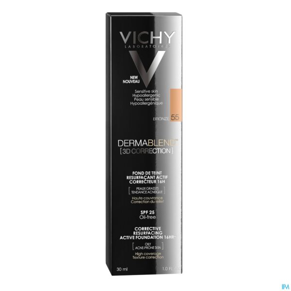 Packshot Vichy Fdt Dermablend Correction 3d 55 30ml Packshot Vichy Fdt Dermablend Correction 3d 55 30ml