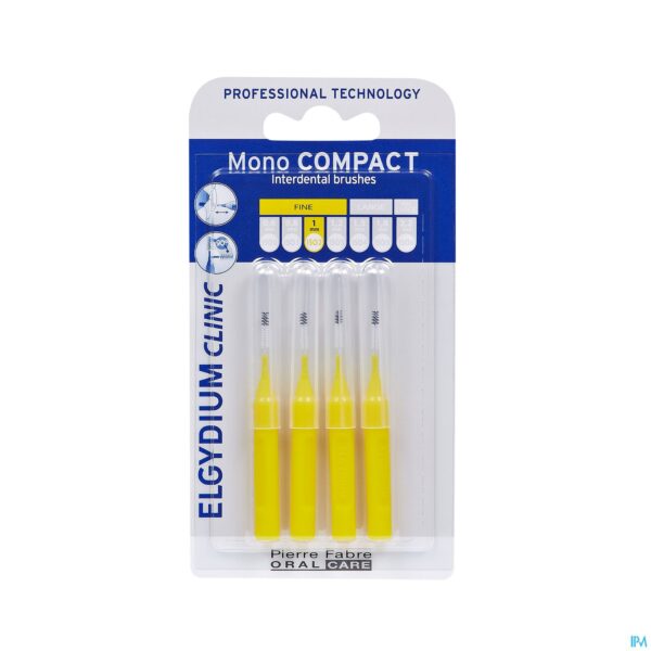 Packshot Elgydium Clinic Monocompact Yellow Interd.fine 4