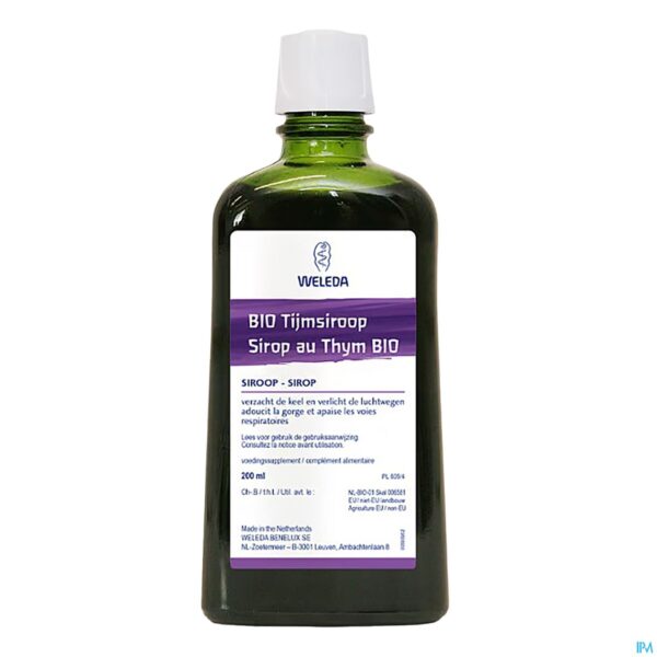 Productshot Weleda Tijmsiroop Bio 200ml