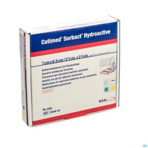 Packshot Cutimed Sorbact Hydroactive 7x 8,5cm 10 7264603