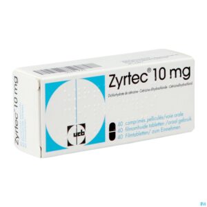 Packshot Zyrtec 10mg filmomh. tabl. (40)