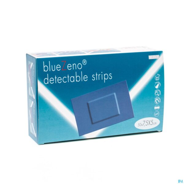 Packshot Bluezeno Detectable Strip Blue 7,5x5cm 50