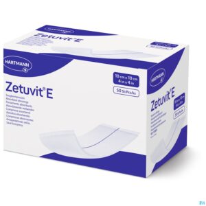 Packshot Zetuvit E 10x10cm Nst. 50 P/s