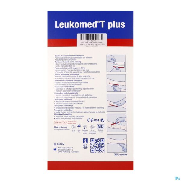 Packshot Leukomed T Plus Verb Ster 8,0cmx15cm 5 7238208