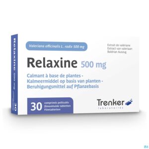 Packshot Relaxine 500mg Filmomh Tabl 30