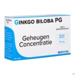 Packshot Gingko Biloba Pg Pharmagenerix Caps 60