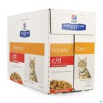 Packshot Prescription Diet Feline C/d Stress Chicken 12x85g