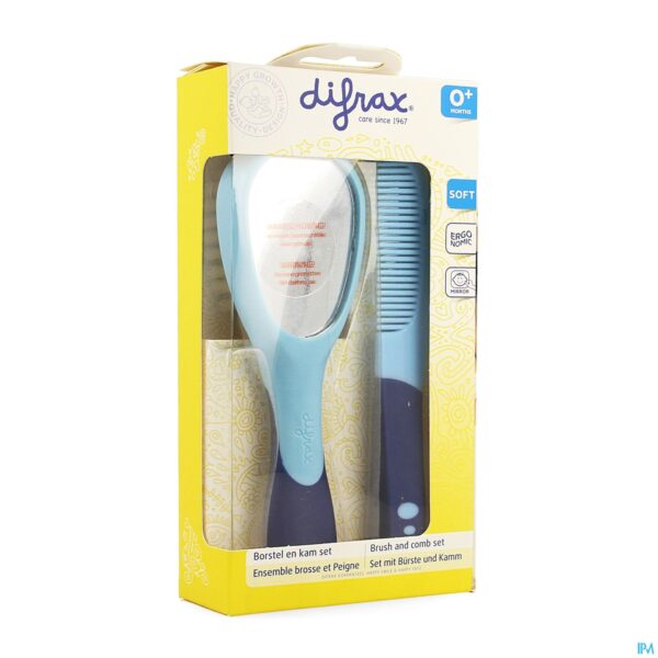 Packshot Difrax Set Borstel En Kam Dlx