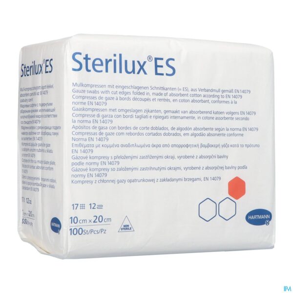 Packshot Sterilux Es 10x20cm 12l.nst. 100 P/s