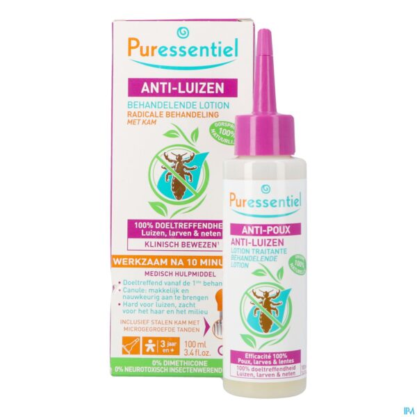 Productshot Puressentiel Anti-luizen 100ml + Kam