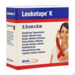 Packshot Leukotape K Kleefwindel Elast Rood 2,5cmx5m 1