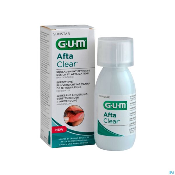 Packshot Gum Aftaclear Mondspoeling 120ml