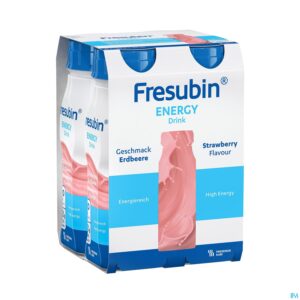 Packshot Fresubin Energy Drink 200ml Fraise/aardbei