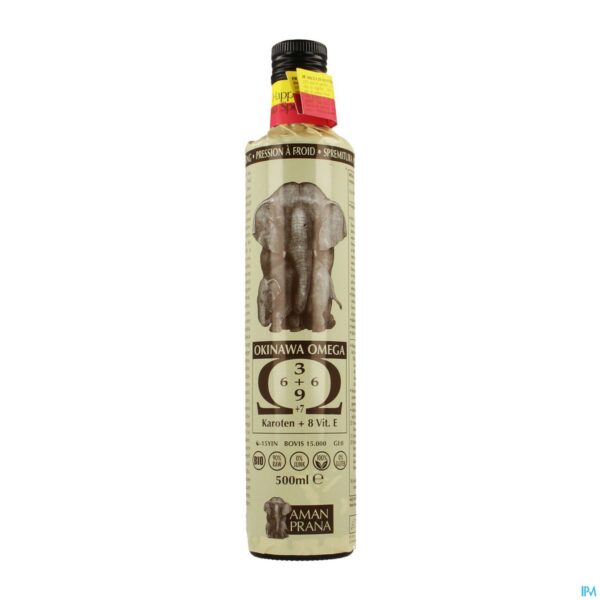 Packshot Amanprana Okinawa Omega Happy Perilla Spec. 500ml