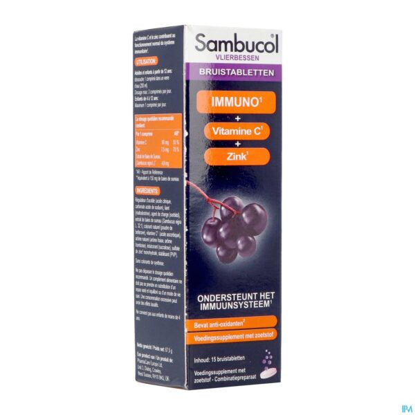 Packshot Sambucol Bruistabletten 15