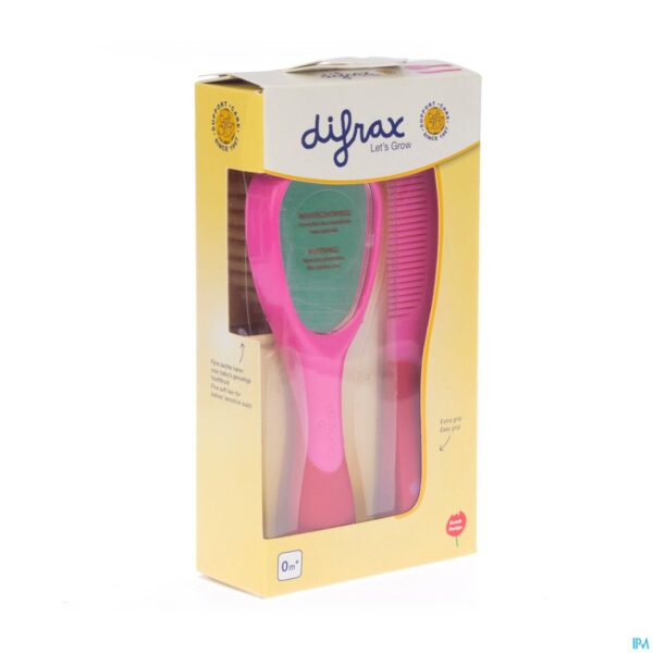 Packshot Difrax Set Borstel En Kam Dlx