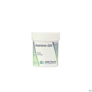 Packshot Guarana 550 V-caps 60x550mg Deba