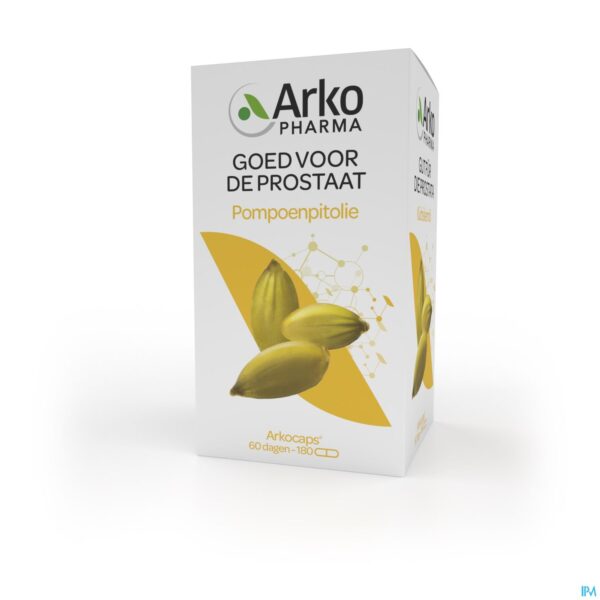 Packshot Arkocaps Pompoenpitolie Caps 180