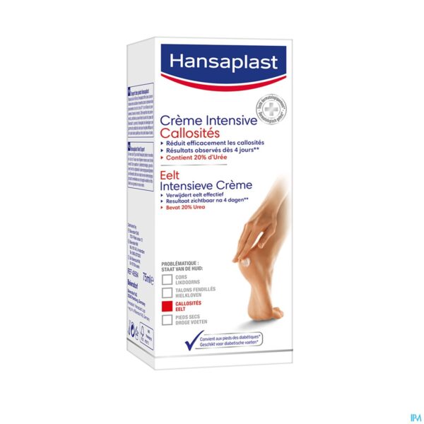 Packshot Hansaplast A/eelt 20% Urea Intensieve Creme 75ml