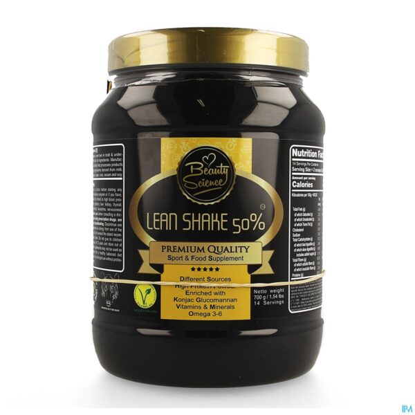Packshot Beauty Science Lean Shake 50% Double Choco 700g