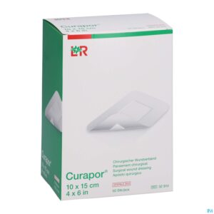 Packshot Curapor Verb Chirurg. Steriel 15cmx10cm 50 32914