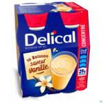 Packshot Delical Geconcentr. Vanille 4x200ml