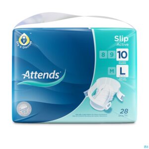 Packshot Attends Slip Active 10 Large 1x28