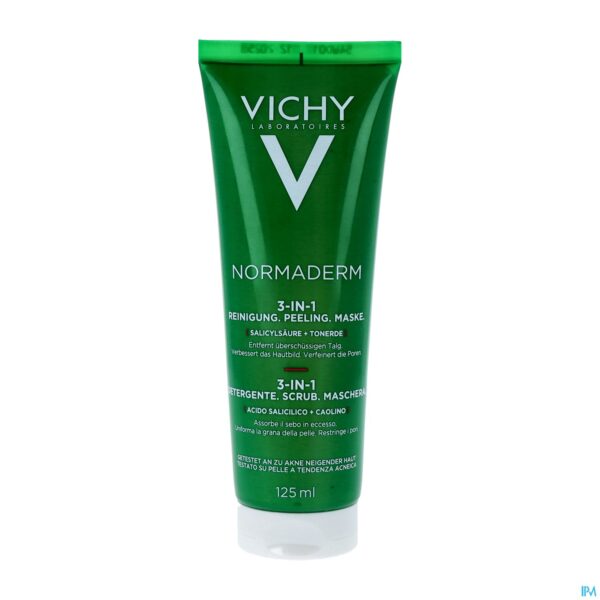 Packshot Vichy Normaderm Reinigingsgel 3in1 125ml