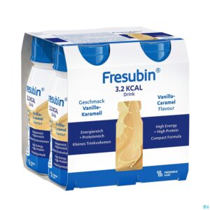 Packshot Fresubin 3,2 Kcal Drink 125ml Vanillecaramel