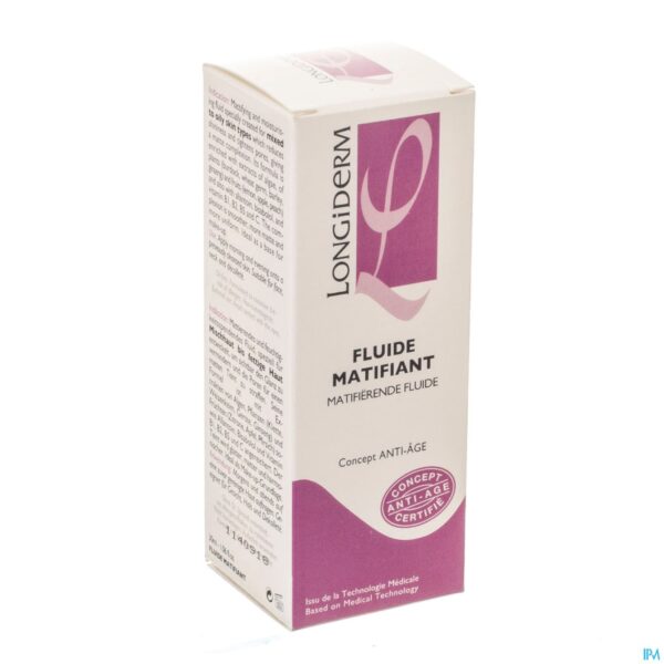Packshot Longiderm Matifierende Fluide Fl 30ml