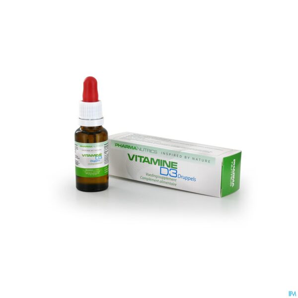 Productshot Vitamine D3 Druppels 20ml Pharmanutrics