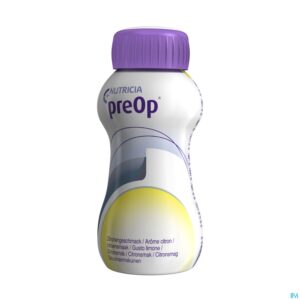 Productshot Preop Drankje Aroma Citroen Flessen 4x200ml 