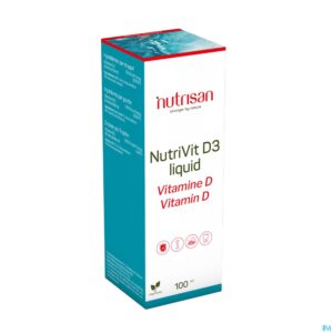 Packshot Nutrivit D3 Liquid 100ml Nutrisan