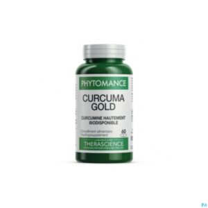 Packshot Curcuma Gold Caps 60 Phytomance Pt273