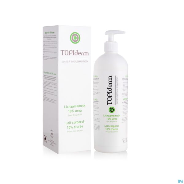 Productshot Topiderm Lichaamsmelk 10% Urea 500ml