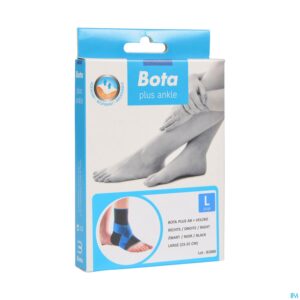 Packshot Bota Plus Enkel+velcro Zwart Rechts l
