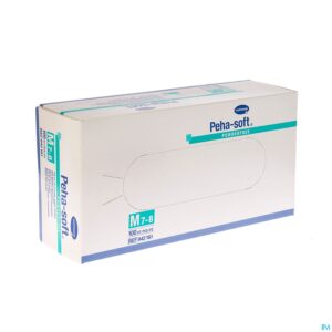 Packshot Peha-soft Latex Poedervrij M 100 P/s