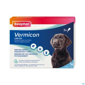 Packshot Beaphar Vermicon Line-on Puppy 3x1,5ml