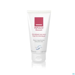 Packshot Papulex Schuim Reinigingsgel Z/zeep Tube 150ml