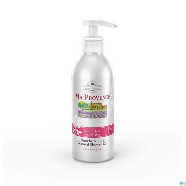 Packshot Ma Provence Douche Rose Van Mei 250ml + Pump