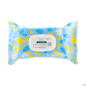 Packshot Klorane Bb Zachte Reinigingsdoekjes 70u