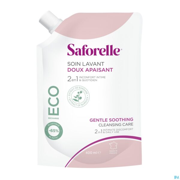Packshot Saforelle Zachte Wasoplossing Eco Navul.400ml