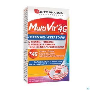 Packshot Multivit' 4g Weerstand Comp 30