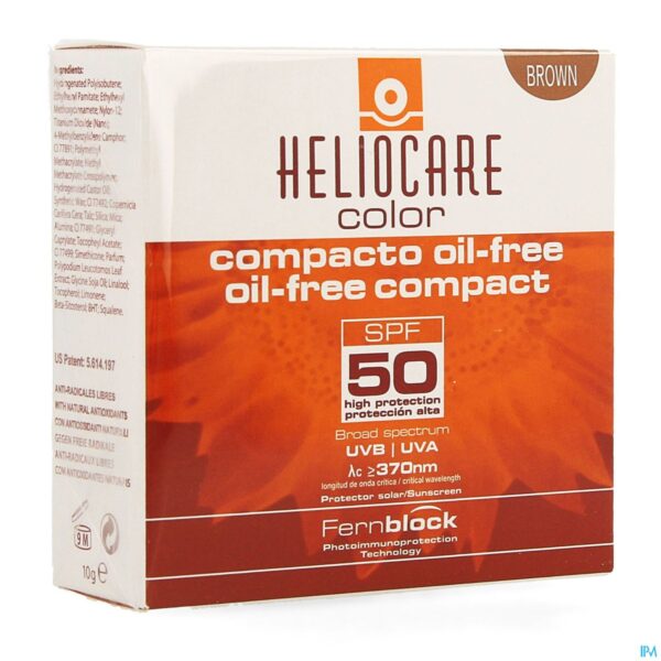 Packshot Heliocare Compact Oil-free Ip50 Brown 10g Packshot Heliocare Compact Oil-free Ip50 Brown 10g
