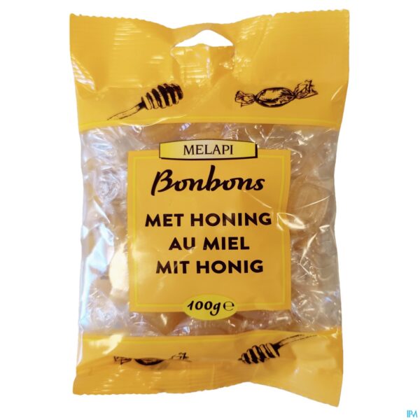 Packshot Melapi Bonbons Honing 100g Revogan