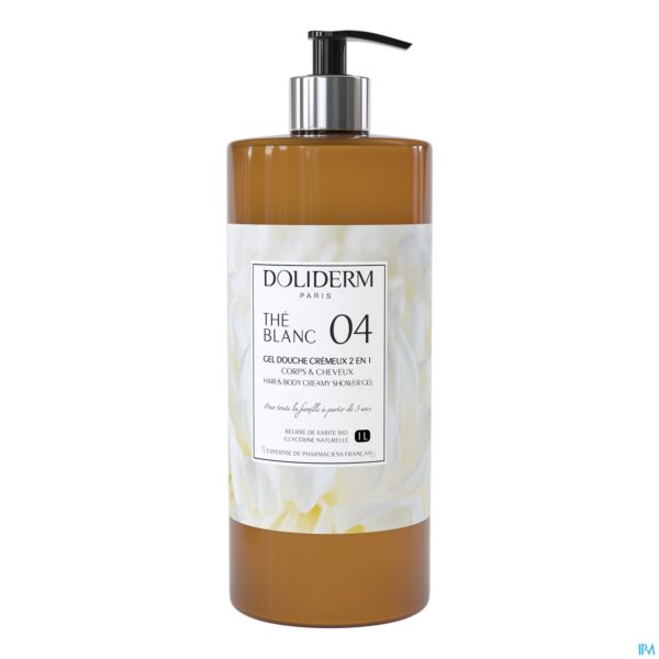 Packshot Doliderm Douchegel 2in1 The Blanc Pompfl 1l
