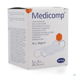 Packshot Medicomp Kp Ster 4l 5x5cm 30g 25x2