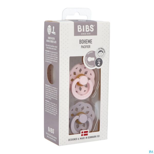 Packshot Bibs 2 Fopspeen Boheme Duo Blossom/lilac 2